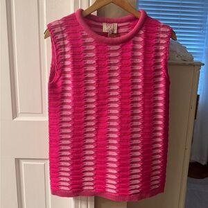 Rowe by Anna Cate Pink Sleeveless Knit Top
